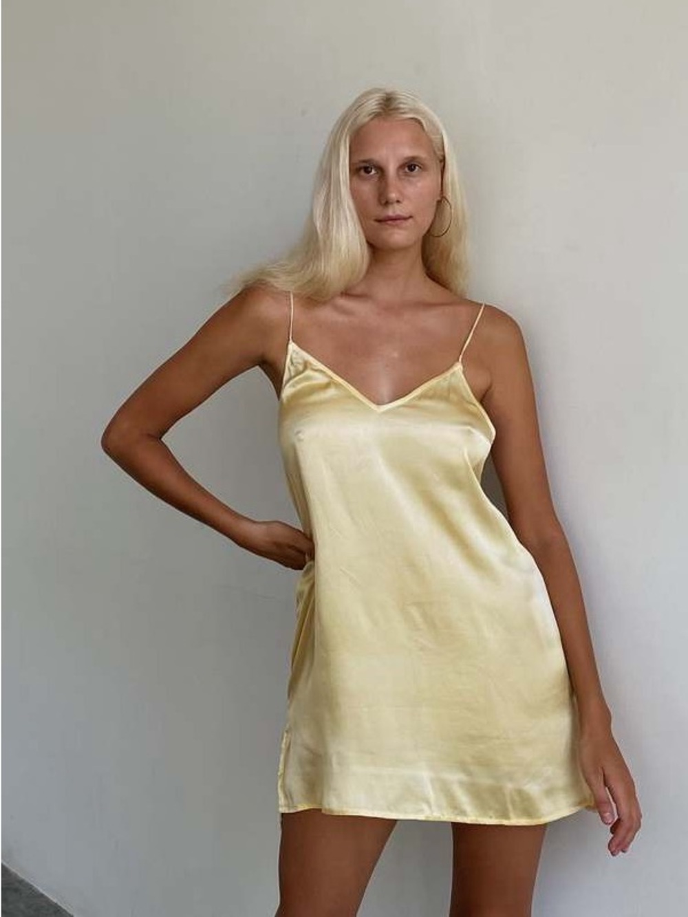 Bahhgoose Rust Silk Mini Dress